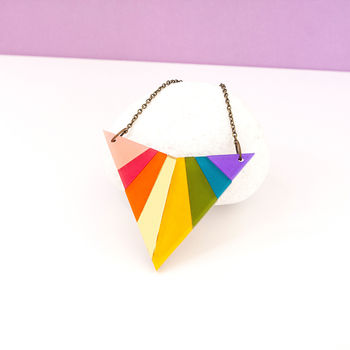 Rainbow Arrowhead Necklace, 2 of 4
