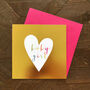 Gold Foiled New Baby Girl Card, thumbnail 2 of 4