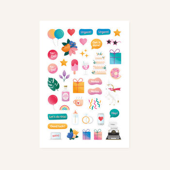 Lifestyle And Celebration A5 Sticker Sheets, 3 of 5