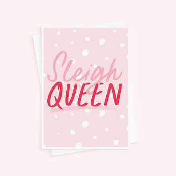 Sleigh Queen Christmas Card For Her, 2 of 3