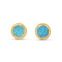 Turquoise Pool Sterling Silver Studs, thumbnail 1 of 4