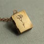 Birth Flower Book Locket, thumbnail 6 of 8