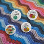 Set Of Four Knitting Badges, thumbnail 1 of 5