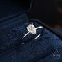 Sterling Silver One Carat Pear Cut Moissanite Diamond Classic Single Stone Engagement Ring, thumbnail 1 of 9