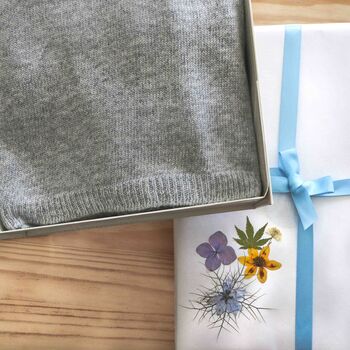 Personalised Autumn Pumpkin Cashmere Wool Scarf Gift, 6 of 10
