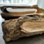 Huge Heavy 70–80cm Teak Wood Trug Bowl 6kg Fruit And Flower Holder, thumbnail 12 of 12