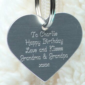 Mini Highland Cow Cream, Personalised Heart, Boxed, 3 of 4