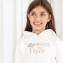 Mini Flyer/ First Time Flyer Personalised Embroidered Holiday Airport Sweatshirt Jumper, thumbnail 3 of 7