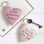 Personalised Heart Keyring Gift For Her, thumbnail 8 of 12