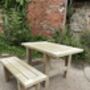 Outdoor Garden Bench With Double Braced Legs, thumbnail 3 of 9