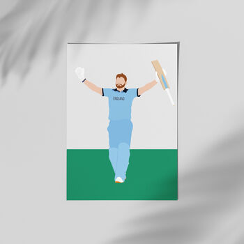 Jonny Bairstow England Cricket Poster, 2 of 4