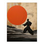 Qigong Sunset Mindful Wellness Wall Art Print, thumbnail 6 of 6