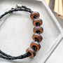 Personalised Men's Wooden Family Bead Bracelet, thumbnail 5 of 7