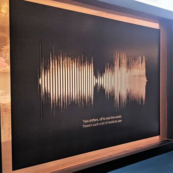 Personalised Shiny Sound Wave Print, 3 of 8