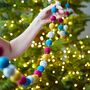 Handmade Multicoloured Felt Ball Garland, thumbnail 3 of 12