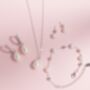 Pearl Hoop Drop Earrings With Removable Pearls In Sterling Silver And Gold, thumbnail 7 of 12