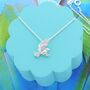 Flying Bird Charm Necklace, thumbnail 1 of 2