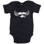 Personalised Winged Heart Rock Baby Grow, thumbnail 4 of 4