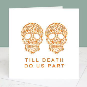 Till Death Do Us Part Wedding Card, 2 of 3