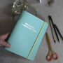 A5 Leather Ring Binder Two Lines Of Personalisation, thumbnail 1 of 3