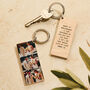 Wood And Acrylic Photobooth Keyring With Personalised Message, thumbnail 5 of 6