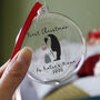Penguin First Christmas As Grandparents Bauble, thumbnail 3 of 12
