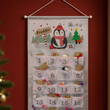 Personalised Christmas Penguin Advent Calendar, 4 of 5
