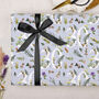 Three Sheets Of Floral 30th Birthday Wrapping Paper, thumbnail 1 of 2