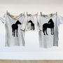 Stallion, Mare And Foal Twinning Horse Tshirt Tops, thumbnail 1 of 2