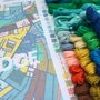Cambridge City Map Tapestry Kit, thumbnail 3 of 4