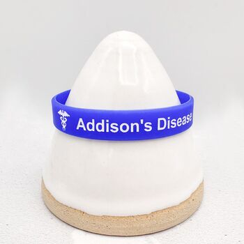 Addison's Disease Medical Bracelet Silicone Set Of Two, 7 of 11