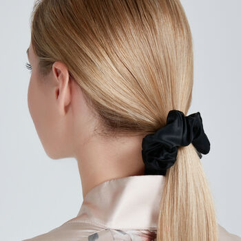 Silk Scrunchie Black, 4 of 8