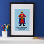 Design Your Own Superhero Personalised Portrait Print, thumbnail 1 of 5