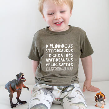 Personalised Child's Favourite Dinosaur T Shirt, 2 of 2