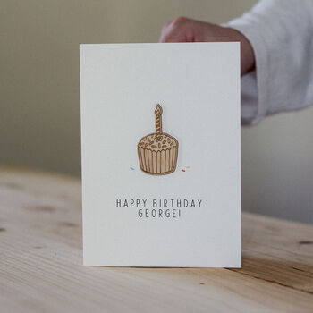 Personalised Cupcake Birthday Card, 2 of 6