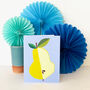 Mini Pear Greetings Card, thumbnail 1 of 4