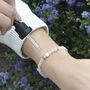 Anxiety Rose Quartz Crystal Diffuser Bracelet Essential Oil Gift Set, thumbnail 3 of 6