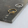 Evil Eye 18k Gold Plated Vermeil Ring, thumbnail 1 of 5