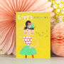 Mini Glittery Strictly Come Dancing Birthday Card, thumbnail 1 of 4