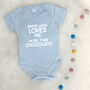 Loves Me More Than Personalised Babygrow, thumbnail 7 of 10