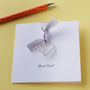 Personalised Good Luck Wire Heart Card, thumbnail 1 of 5