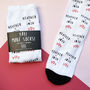 Personalised Valentine's Day Name + Name Socks, thumbnail 1 of 1