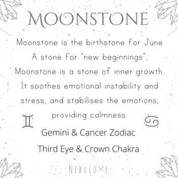 Moonstone June Birthstone Moon Necklace, 6 of 11