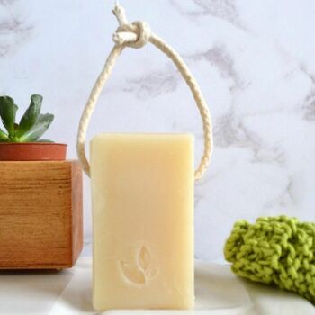 Cedarwood And Grapefruit Soap On A Rope, 2 of 4