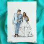Personalised Couple's People Portrait In Watercolour, thumbnail 10 of 12