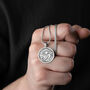 Sterling Silver Eye Of Horus Necklace For Men, thumbnail 5 of 8