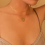 Chunky 18 K Gold Plated Silver Feminist Necklace, thumbnail 4 of 8