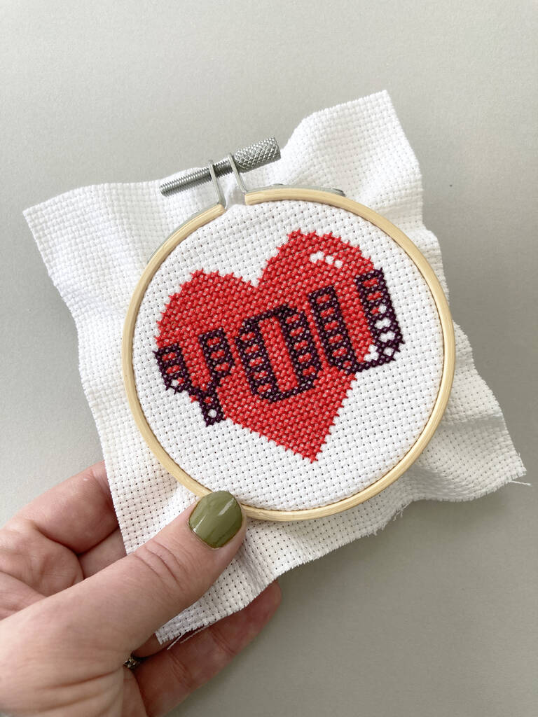 Love You Cross Stitch Kit Perfect For Beginners