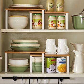 Set Of Four Kitchen Racks Organisers Storage Shelves, 2 of 11