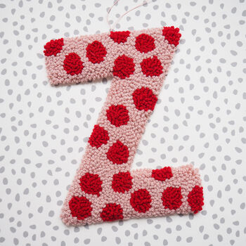 Red And Pink Polka Dot Decorative Letter, 2 of 5